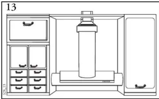 Ariston Thermo HDM 9 IX - - Instalación del cuerpo de la campana C - 9