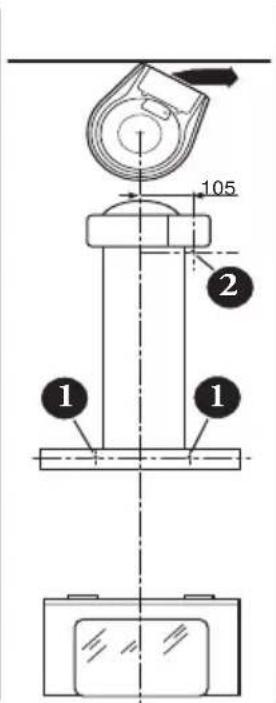 Ariston Thermo HDM 9 IX - - Perfuração da parede - 2