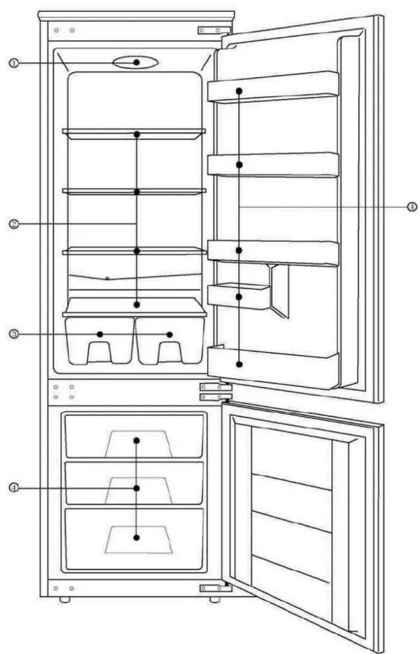 M-SYSTEM MKV1780 - Dessin du réfrigérateur - 1