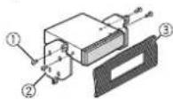 PIONEER DEHS2000UI - When not using the supplied mounting sleeve - 2