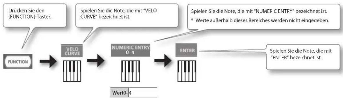 ROLAND RD64 - Verändern von Einstellungen (FUNCTION-Modus) - 1