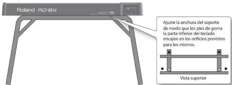 ROLAND RD64 - Colocar el RD-64 en un soporte - 2