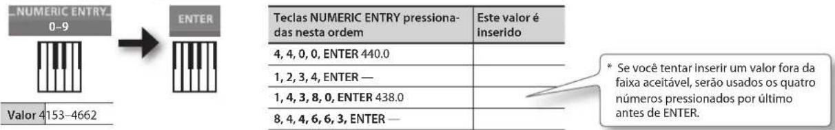 ROLAND RD64 - Uso de NUMERIC ENTRY para inserir um valor - 1