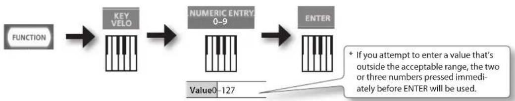 ROLAND RD64 - Changing Settings (FUNCTION Mode) - 4