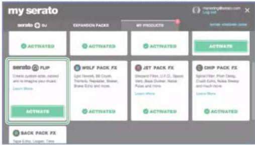 ROLAND DJ808 - Activer l'extension 'Serato Flip' - 4