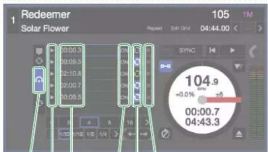 ROLAND DJ808 - Affichage 'Flip' de la page 'Serato DJ' - 1