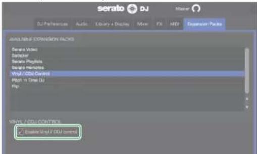ROLAND DJ808 - Activer l'extension 'Serato DVS' - 5