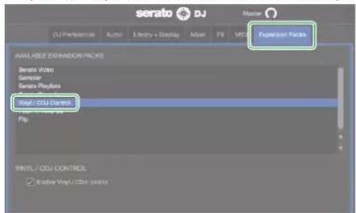 ROLAND DJ808 - Activer l'extension 'Serato DVS' - 3