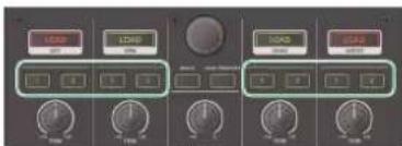 ROLAND DJ808 - Appuyez sur le bouton [1] ou [2] du deck (canal) voulu pour choisir le processeur. - 1