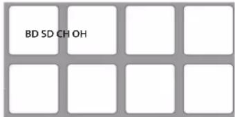 ROLAND DJ808 - Enregistrement des instruments BD\~OH - 1