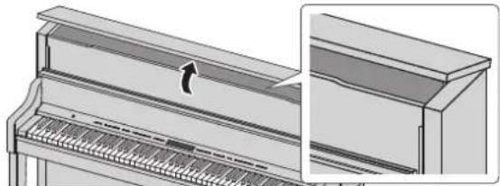 ROLAND LX17PE - Ouverture/fermeture du couvercle supérieur LX-17 uniquement - 1