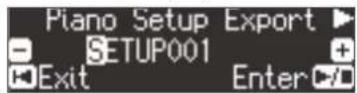 ROLAND LX17PW - Enregistrement des réglages du piano (Piano Setup Export) - 1
