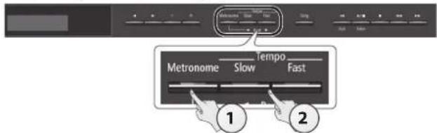 ROLAND LX7CB - Utilisation du métronome - 1