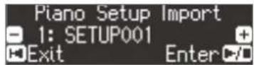 ROLAND LX7CB - Chargement des réglages du piano (Piano Setup Import) - 1