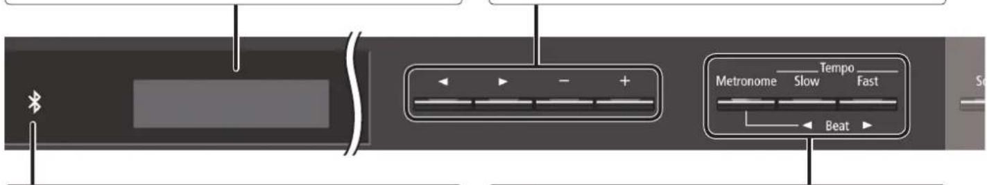 ROLAND LX7CB - Selectionner un élément/modifier une valeur - 1