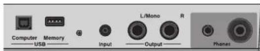 Computer Memory USB Input L/Mono R Output Phones