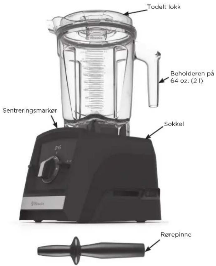 Vitamix Ascent A2500i - DELER OG FUNKSJONER - 1
