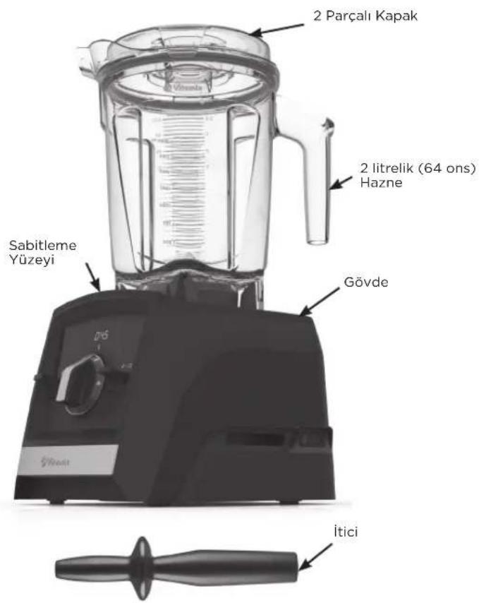 Vitamix Ascent A2500i - PARÇALAR VE ÖZELLİKLERİ - 1