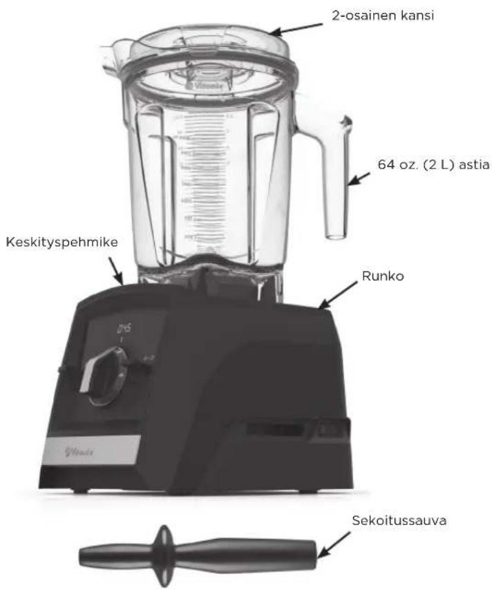 Vitamix Ascent A2500i - Osat JA OMINAISUUDET - 1