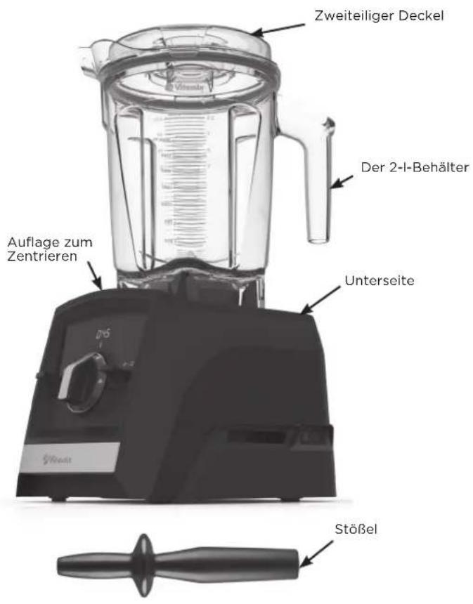 Vitamix Ascent A2500i - BAUTEILE UND FUNKTIONEN - 1