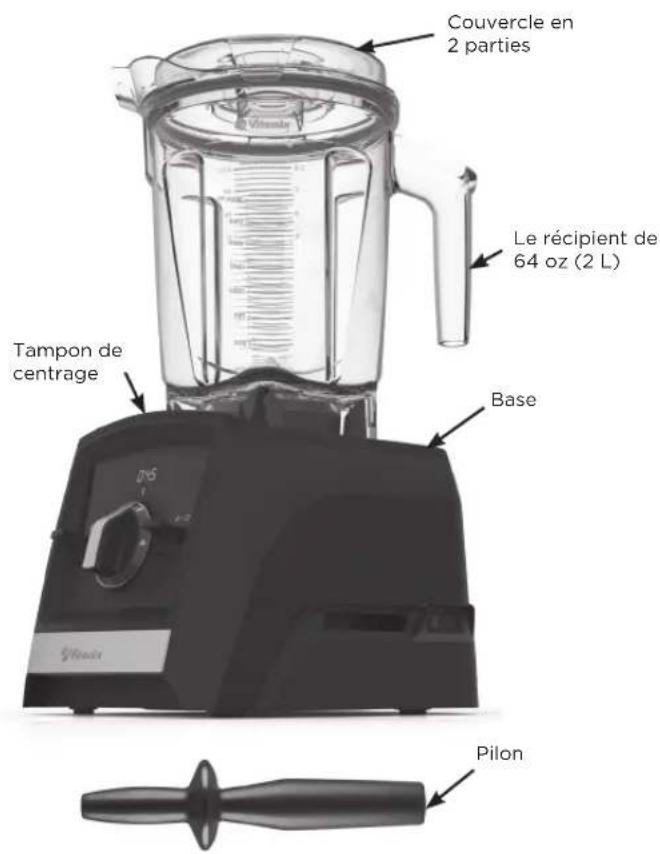 Vitamix Ascent A2500i - PIÈCES ET FONCTIONS - 1