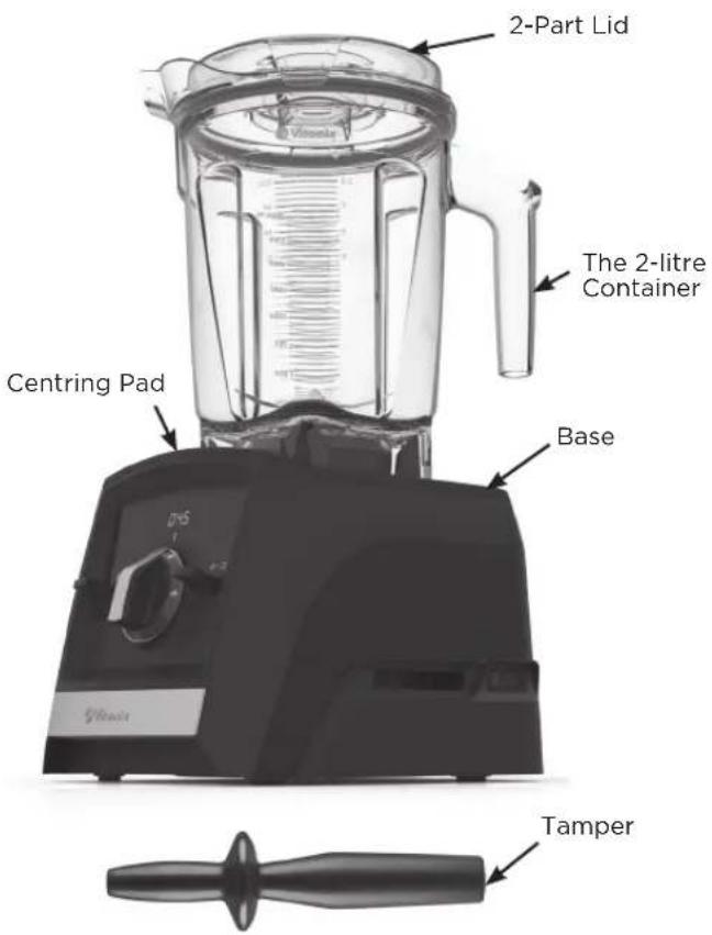 Vitamix Ascent A2500i - PARTS AND FEATURES - 1
