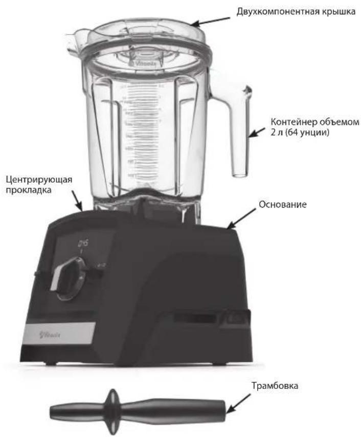 Vitamix Ascent A2500i - Компоненты и функции устройства - 1