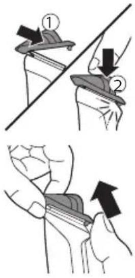 PHILIPS MG3740 - Attaching and detaching combs - 1