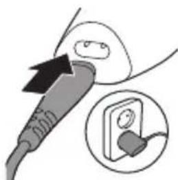 PHILIPS MG3740 - Come ricaricare il dispositivo - 1