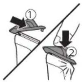 PHILIPS Series 3000 MG3747 - Inserimento e rimozione dei pettini - 1