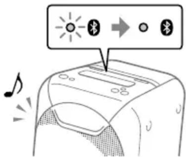 SONY GTKXB60 - Vergewissern Sie sich, dass eine BLUETOOTH-Verbindung hergestellt worden ist. - 1