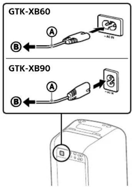 SONY GTKXB60 - Laden der Batterie - 1