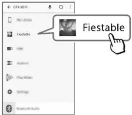 SONY GTKXB60 - Avviare "Sony | Music Center" e scaricare "Fiestable". - 1
