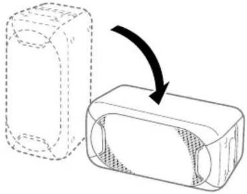 SONY GTKXB60 - Positionnement du système à l'horizontale - 1