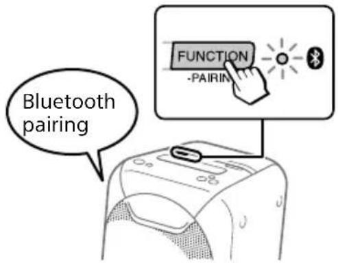 SONY GTKXB60 - Pairing dieses Systems mit einem BLUETOOTH-Gerät - 2