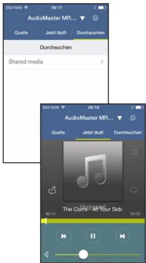 TECHNISAT TechniSound MR2 - Použivanie hudobného prehrávača/UPnP - 1