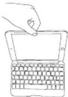 Zagg Messenger folio - INSERTING/REMOVING YOUR iPad® - 3