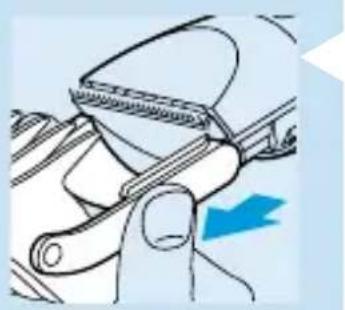 PHILIPS HQC688 - Aparar sem o pente acessório - 1