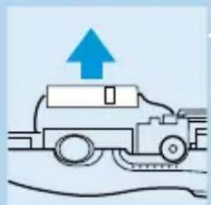 PHILIPS HQC484 - Accu verwijderen - 4