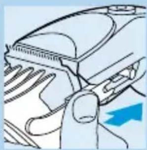 PHILIPS HQC484 - Aparar com o pente acessório - 1