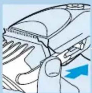 PHILIPS HQC484 - Corte con el accesorio-peine - 1