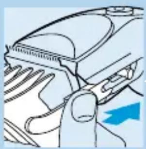 PHILIPS HQC484 - Haare mit dem Kamm-Aufsatz schneiden - 1