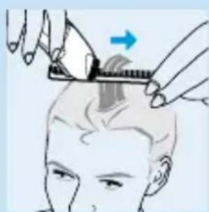 PHILIPS HQC483 - Haare über einen Frisierkamm oder die Finger schneiden - 1