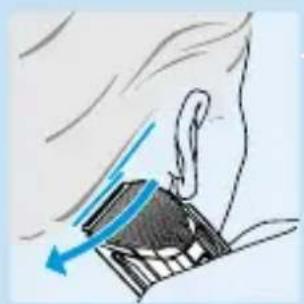 PHILIPS HQC483 - Dessiner un contour précis sans guide de coupe - 4