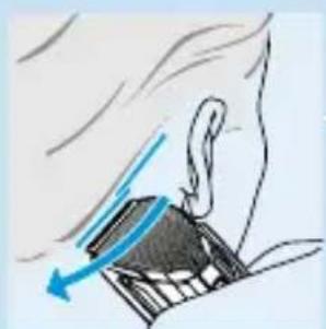 PHILIPS HQC483 - Come rifenire i contorni alla usare il pettine - 4