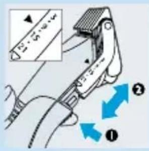 PHILIPS HQC483 - Haare mit dem Kamm-Aufsatz schneiden - 1