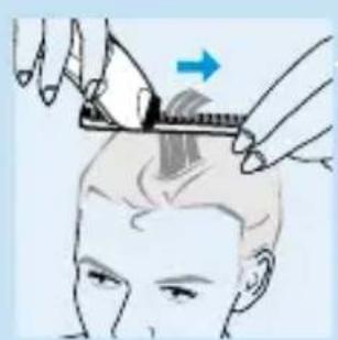 PHILIPS HQC483 - Dessiner un contour précis sans guide de coupe - 5