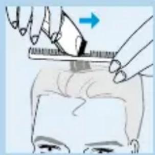 PHILIPS HQC482 - como retocar el contorno sin accesorio de peine - 6