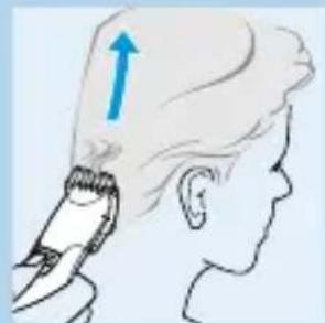 PHILIPS HQC482 - Aparar com o pente acessório - 2