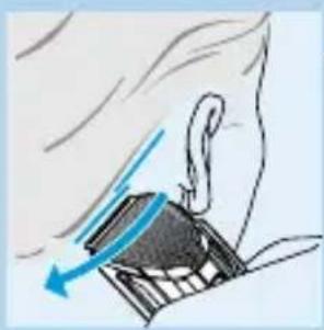 PHILIPS HQC482 - Come rifenire i contorni alla usare il pettine - 4